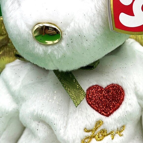 Ty Beanie Baby Christmas Angel Bear Lot of 3 MWMT Gift Love Peace Star Plush - Picture 13 of 16